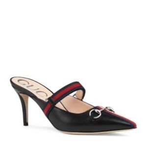 Gucci 549617 Horsebit Accent Mules Size 39 or US 9